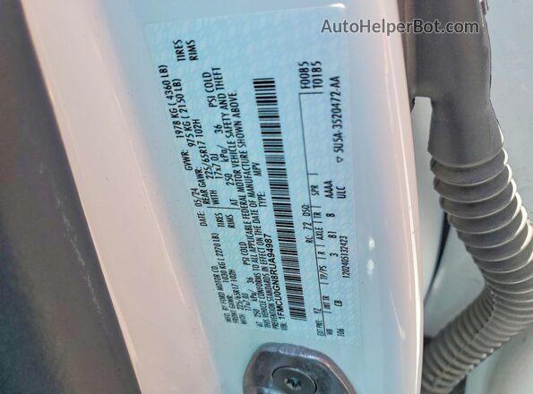 1FMCU0GN8RUA94987 2024 FORD ESCAPE White 