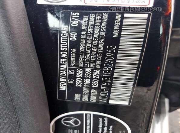 WDDHF8JB1GB220963 2016 MERCEDES-BENZ E Black 