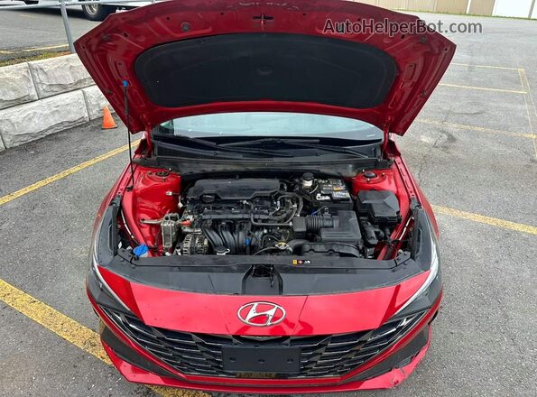 5NPLP4AG3PH103146 2023 HYUNDAI ELANTRA Red Widok z tyłu
