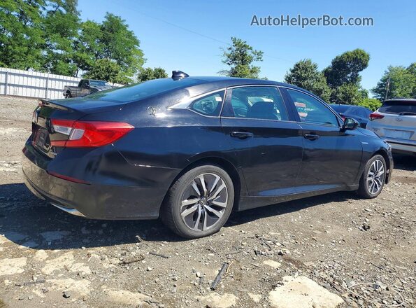 1HGCV3F17KA007946 2019 HONDA ACCORD Черный Передняя правая четверть
