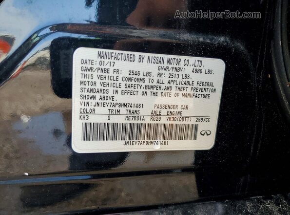 JN1EV7AP9HM741461 2017 INFINITI Q50 Black 