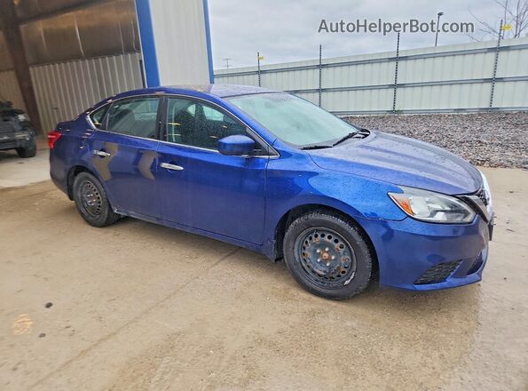 3N1AB7AP2JY320496 2018 NISSAN SENTRA Синий Вид спереди
