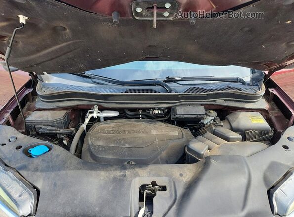 5FNYF5H58JB011426 2018 HONDA PILOT Maroon Vista de la etiqueta del VIN