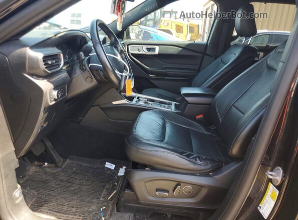 1FMSK8FH0LGC02438 2020 FORD EXPLORER Black Widok deski rozdzielczej