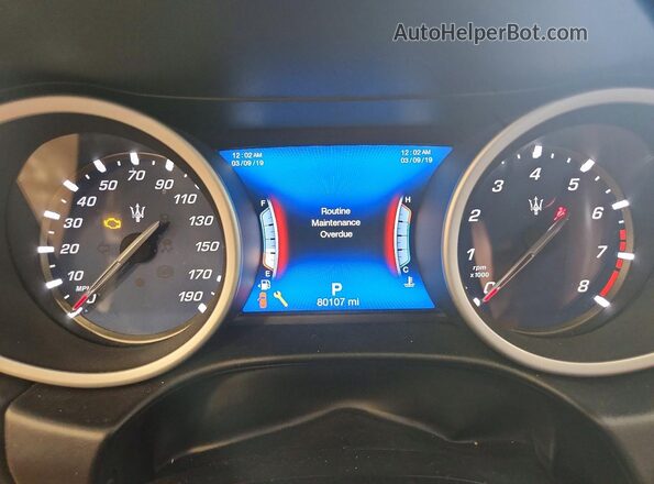 ZAM57YTL7J1293294 2018 MASERATI GHIBLI Blue უკანა სავარძლების ხედი