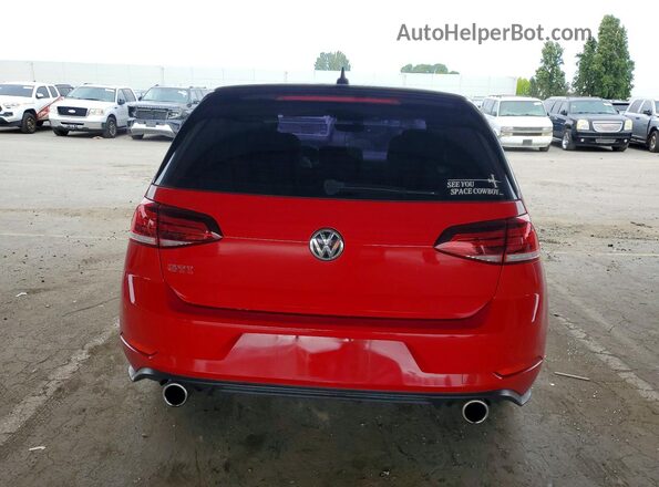 3VW6T7AU5MM002435 2021 VOLKSWAGEN GTI Red წინა სალონის ხედი