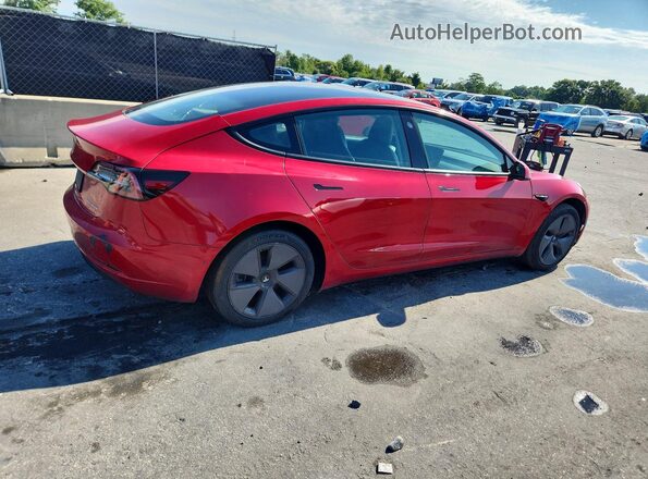 5YJ3E1EBXMF902886 2021 TESLA MODEL Red Առջևի աջ