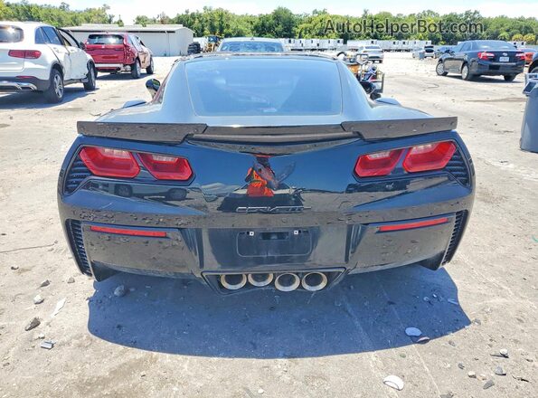 1G1YY2D76J5105461 2018 CHEVROLET CORVETTE Black წინა სალონის ხედი