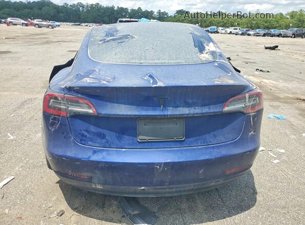 5YJ3E1EA2KF431739 2019 TESLA MODEL 3 Blue Widok wnętrza z przodu