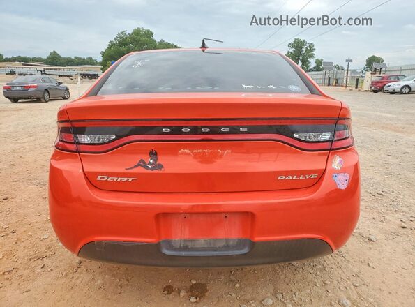 1C3CDFFA9GD816166 2016 DODGE DART Оранжевый Вид салона спереди