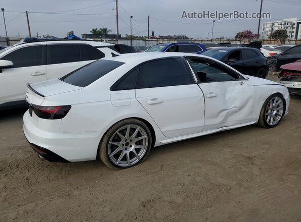 WAUB4AF45MA006953 2021 AUDI S4 White 