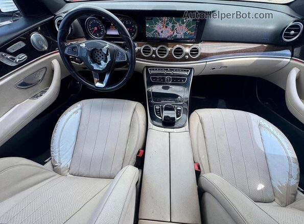 WDDZF4JB8JA371390 2018 MERCEDES-BENZ E White Vista del cuadro de instrumentos