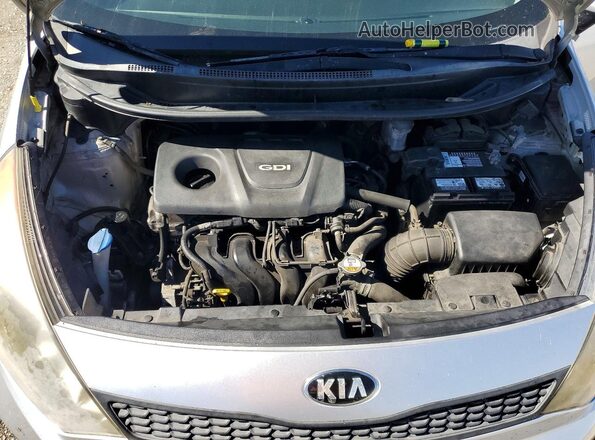 KNADM5A32G6621580 2016 KIA RIO Silver Widok komory silnika