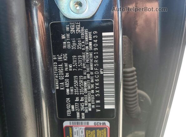5XYK6CDF5RG190439 2024 KIA SPORTAGE Silver 