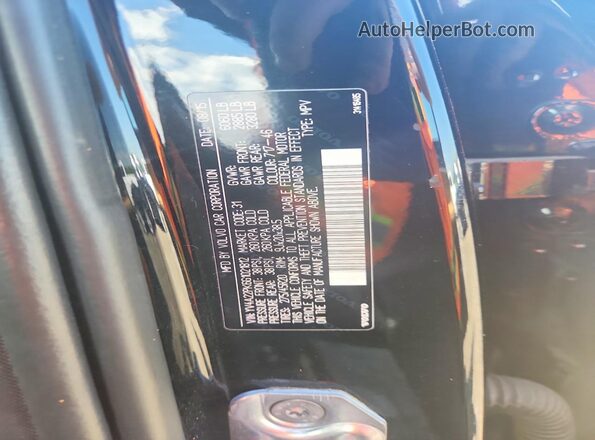 YV4A22PK6G1021812 2016 VOLVO XC90 Черный Вид наклейки с VIN-кодом