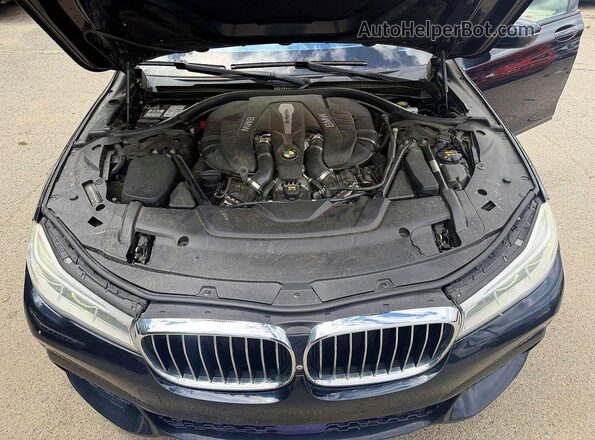 WBA7F2C51HG421483 2017 BMW 7 SERIES Синий Вид панели приборов