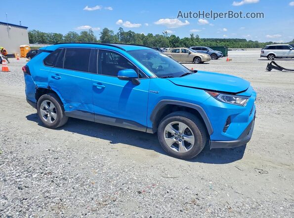 2T3RWRFV2KW036736 2019 TOYOTA RAV4 Blue წინა ხედი