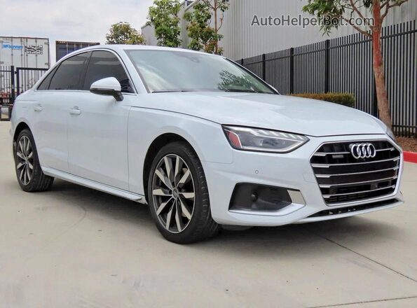 WAUBBAF4XMA016898 2021 AUDI A4 White Rear left