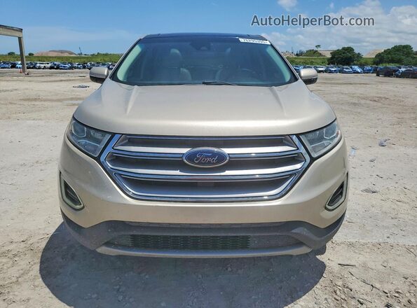 2FMPK3K98JBC35327 2018 FORD EDGE Gold Вид ззаду