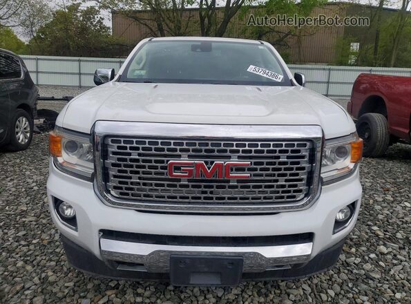 1GTP6EE13J1302082 2018 GMC CANYON White უკანა ხედი