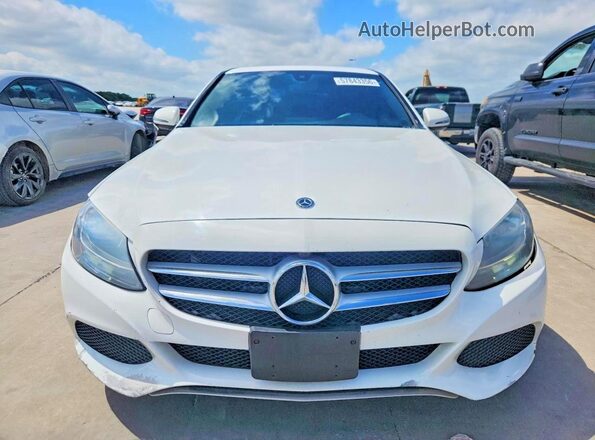 55SWF4JB7JU241796 2018 MERCEDES-BENZ C Белый Вид сзади