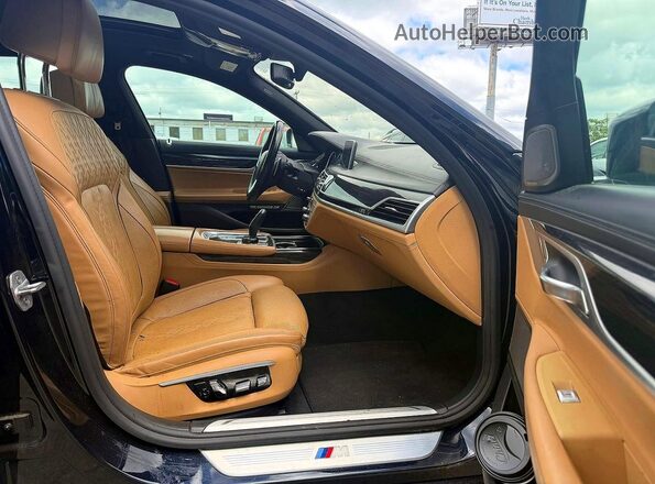WBA7F2C51HG421483 2017 BMW 7 SERIES Синий Вид сзади