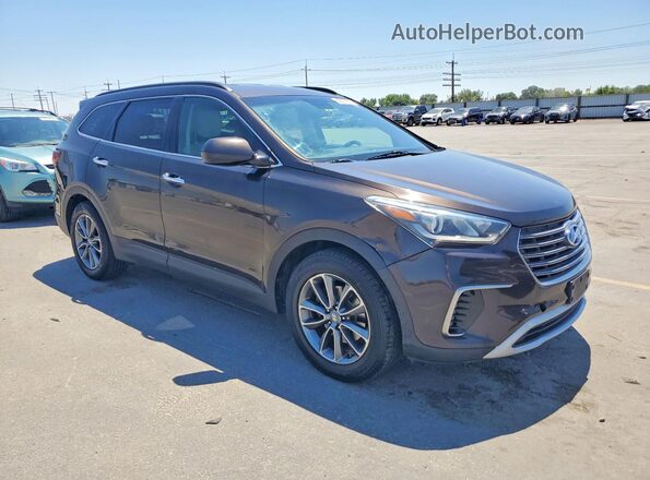 KM8SMDHF7HU176220 2017 HYUNDAI SANTA Brown Vista frontal
