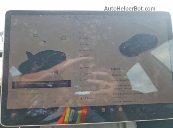 5YJ3E1EA8PF422776 2023 TESLA MODEL 3 Черный Вид задних сидений