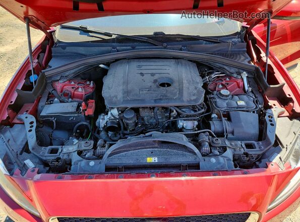 SADCK2BN1HA885377 2017 JAGUAR F-PACE Red VIN კოდის სტიკერის ხედი