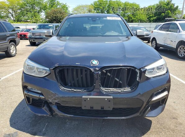 5UXTS3C58K0Z03790 2019 BMW X3 Blue Rear view