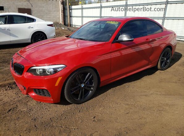 WBA2J7C53JVD60552 2018 BMW M2 Красный Задняя левая четверть