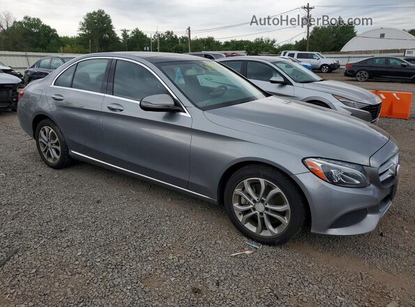 55SWF4KB7GU109502 2016 MERCEDES-BENZ C Серебряный Вид спереди