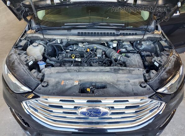 2FMPK4J90KBC09426 2019 FORD EDGE Black Widok naklejki z numerem VIN