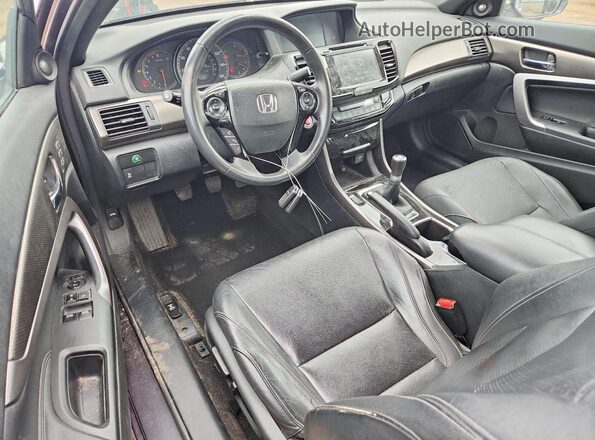 1HGCT2A8XGA005460 2016 HONDA ACCORD Black Սարքավորումների վահանակի տեսք