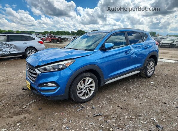 KM8J33A43JU699502 2018 HYUNDAI TUCSON Синий 