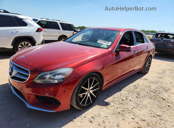 WDDHF5KB9GB256994 2016 MERCEDES-BENZ E Red 