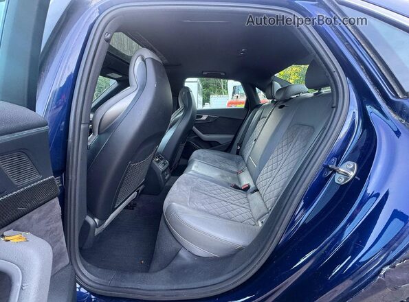 WAUB4AF40JA003891 2018 AUDI S4 Blue VIN კოდის სტიკერის ხედი