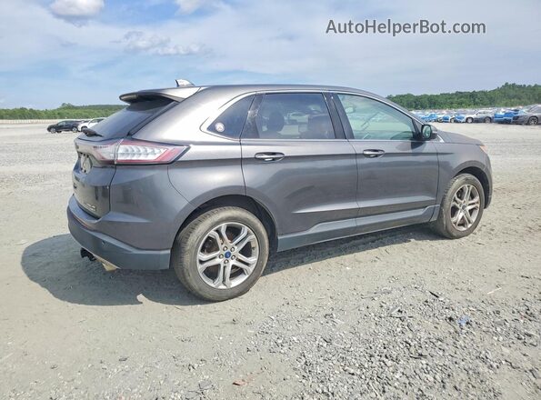 2FMPK4K92HBB12056 2017 FORD EDGE Серый Передняя правая четверть