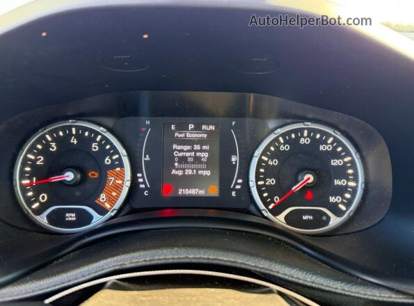 ZACNJBAB4LPL50466 2020 JEEP RENEGADE White Вид щитка приладів