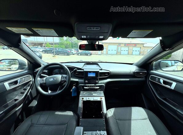 1FM5K8AB3LGA71201 2020 FORD EXPLORER Black Widok komory silnika