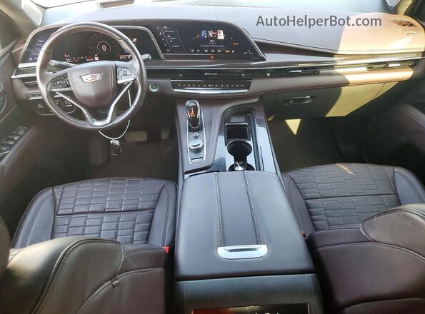1GYS4MKLXMR172818 2021 CADILLAC ESCALADE Blue Вид щитка приладів