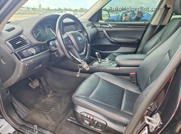 5UXWX7C58G0K36474 2016 BMW X3 Black Dashboard view