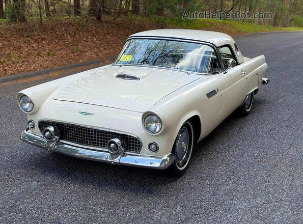 P6FH333823 1956 FORD THUNDERBIRD White Հետևի աջ