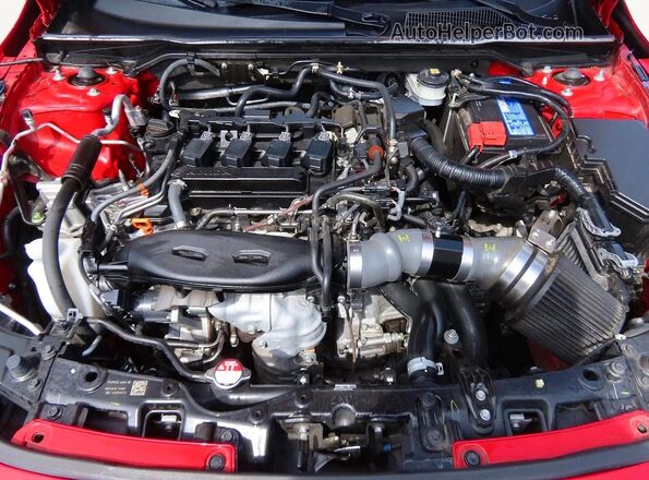 2HGFE1E52NH473702 2022 HONDA CIVIC Red წინა პანელის ხედი
