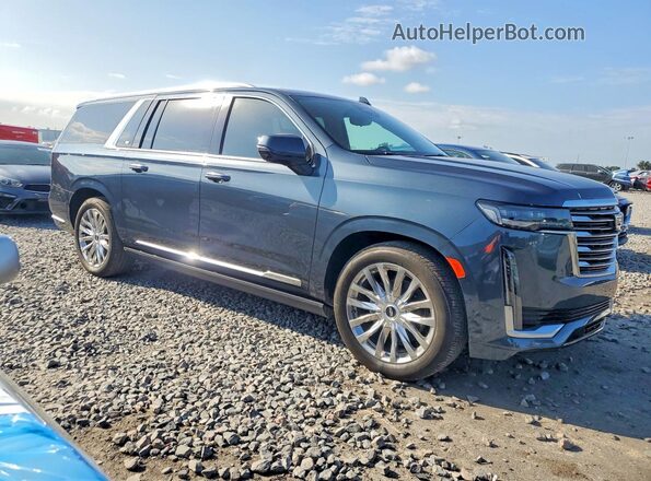 1GYS4MKLXMR172818 2021 CADILLAC ESCALADE Blue Вид спереду