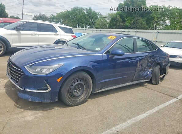 5NPEG4JA3MH128256 2021 HYUNDAI SONATA Синий Задняя левая четверть