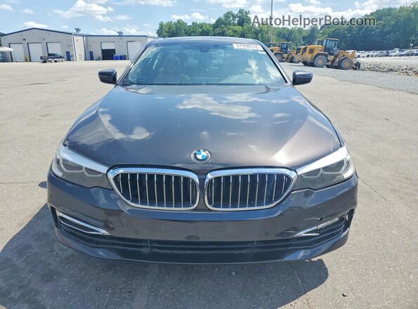 WBAJA5C37HG895037 2017 BMW 5 SERIES Brown Вид ззаду