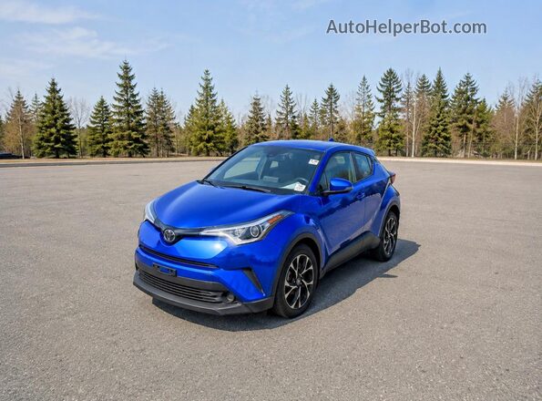 NMTKHMBX8JR023848 2018 TOYOTA C-HR Blue Rear right