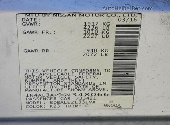 1N4AL3AP9GN348066 2016 NISSAN ALTIMA Silver 