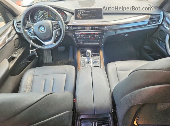 5UXKR0C53G0S89308 2016 BMW X5 White Vista del cuadro de instrumentos